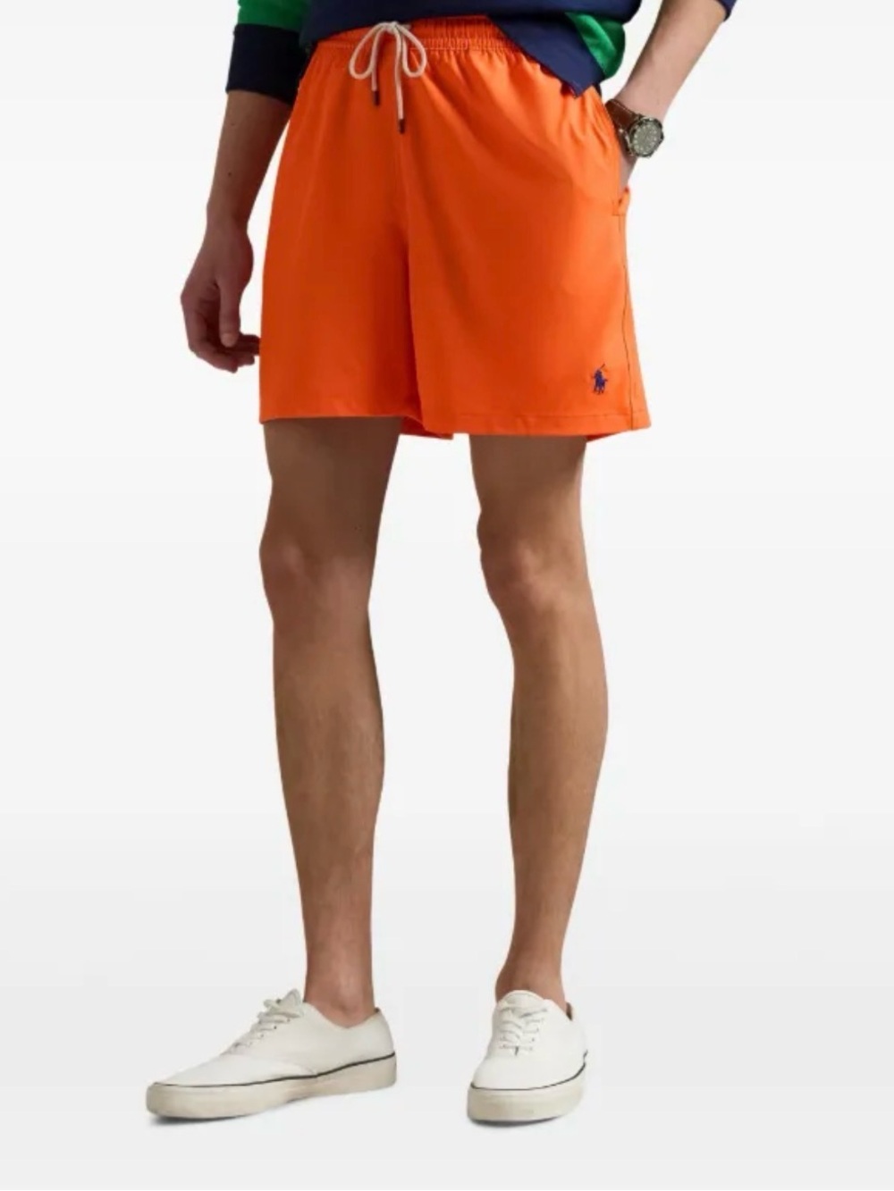 Polo by Ralph Lauren Bright Orange Athletic Drawstring Shorts